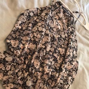 Express floral body suit NWOT